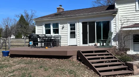 A new Amish-built residential deck in Malvern, PA