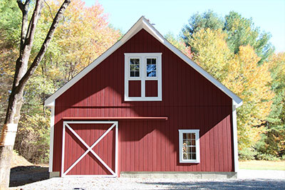 new gable barn construction in Intercourse, PA