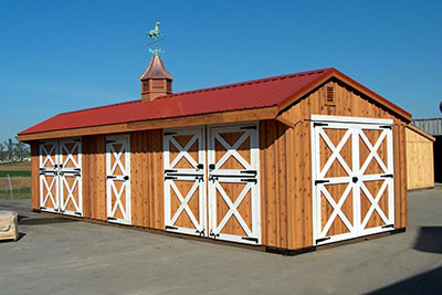 new modular barn construction in Strasburg, PA