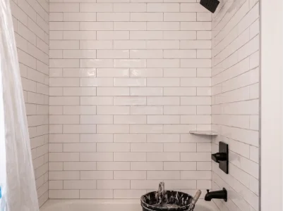 A modern bathroom remodel in Newtown Square, PA