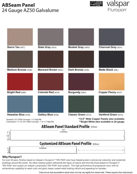home addition color chart in Broomall, PA
