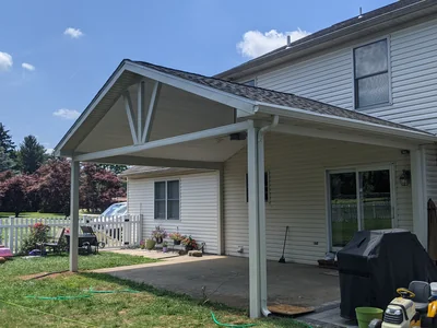 Custom deck designed for a West Chester, PA property
