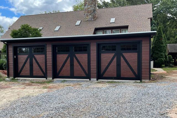 new three car, attached garage in Malvern, PA