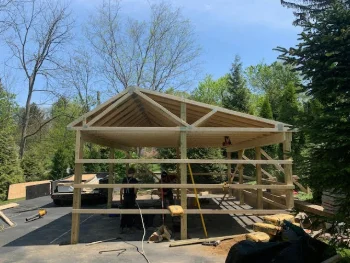 new two car, detached garage in Strafford, PA