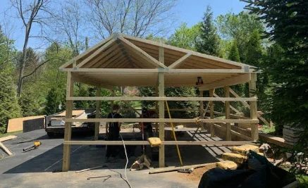 new pole barn construction in Eagle, PA